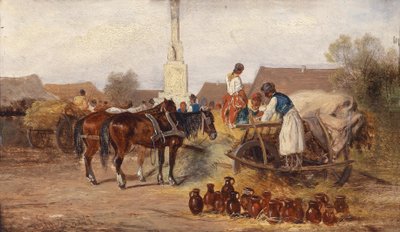 At the Pottery Market by Alfred Steinacker